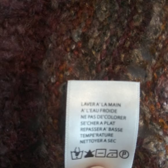 Royal Robbins women's size L burgundy multicolored cardigan sweater - Picture 14 of 14